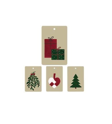 Til og fra kort med julemotiv - forside